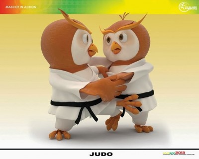 linh vat the thao sea game 27 con cu dau judo